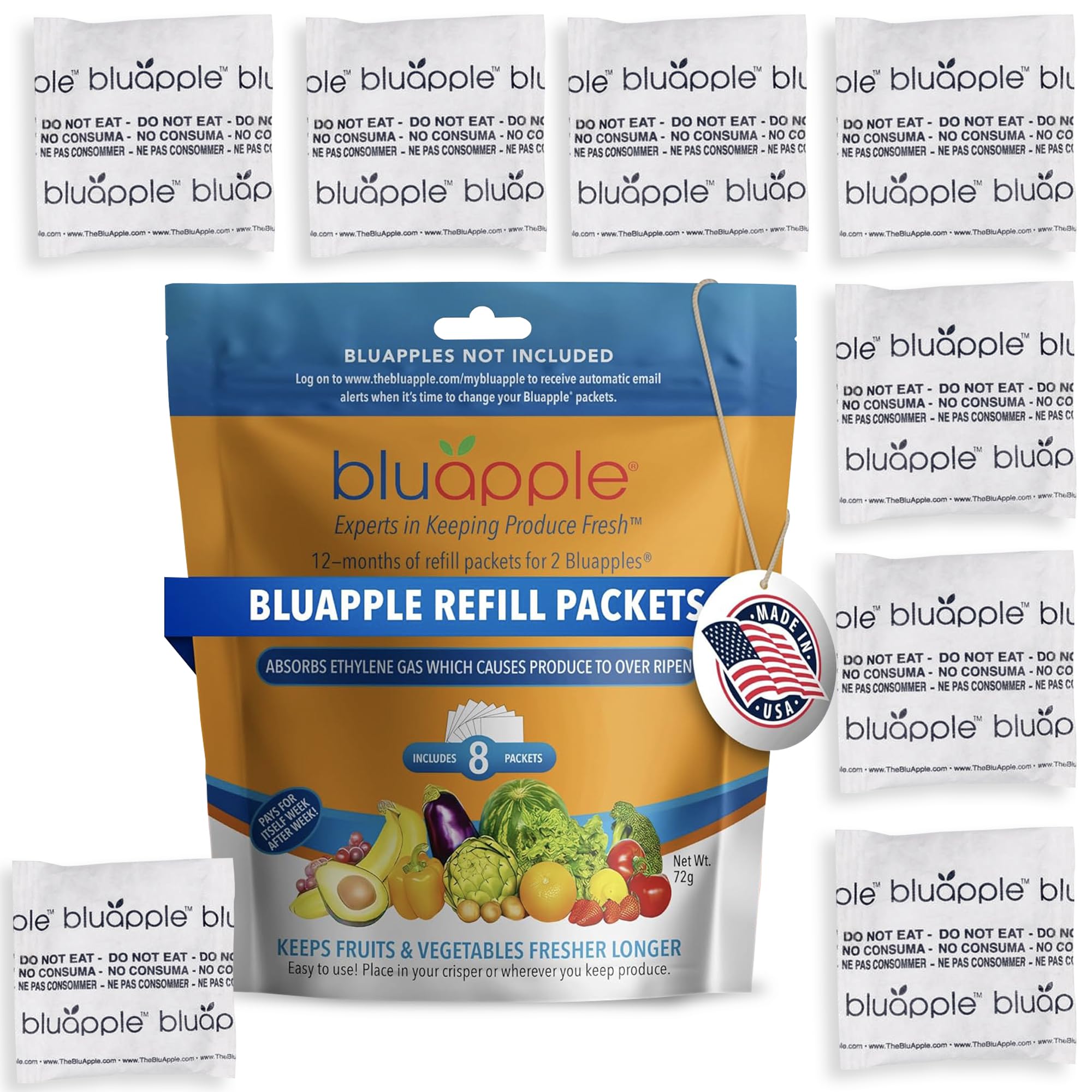 BluApple instrucciones simples y reemplazo cada 90 días.