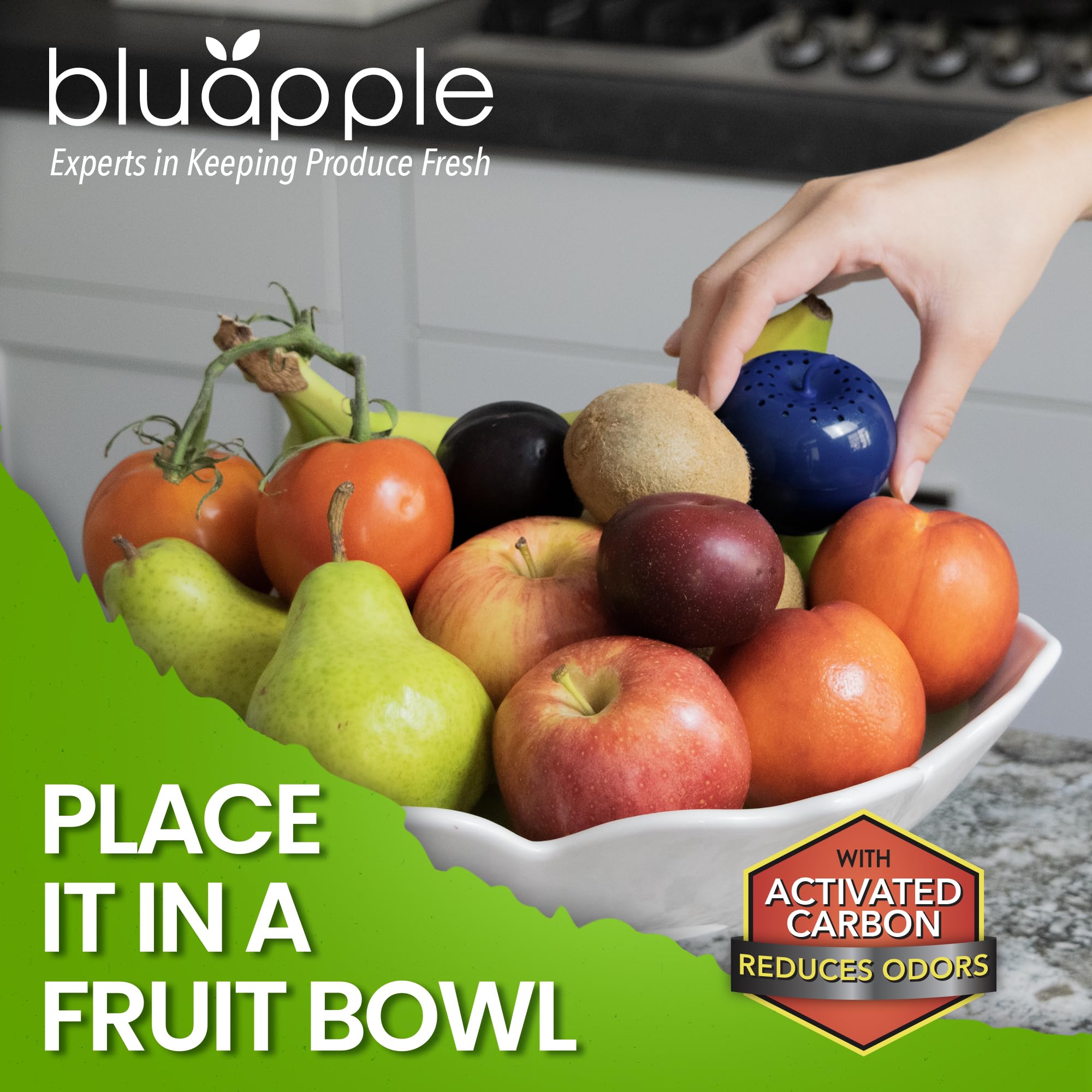 BluApple kit de 8 paquetes para preservar la frescura del refrigerador