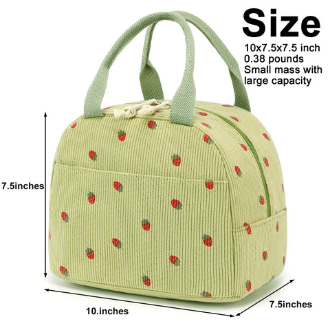 Bluboon bolsa con aislamiento interior para comidas que se mantienen a buena temperatura.