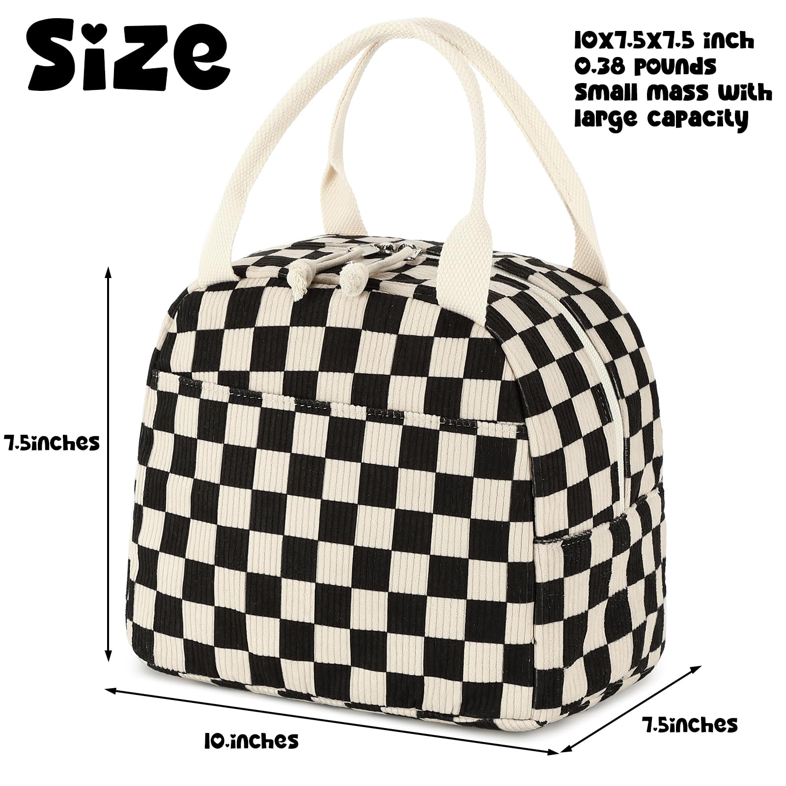 Bluboon bolsa con bolsillo frontal práctico para llaves y tarjetas.