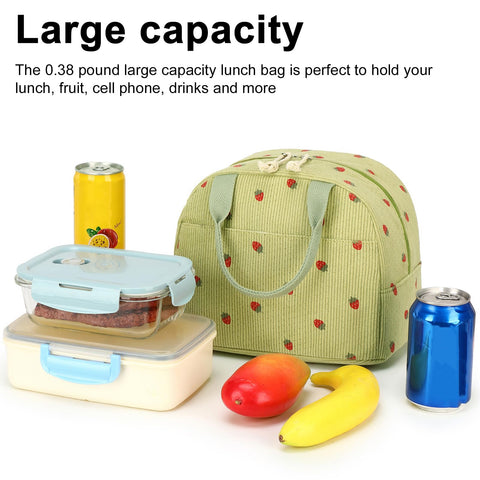 Bluboon bolsa de almuerzo gran capacidad para llevar almuerzo completo.
