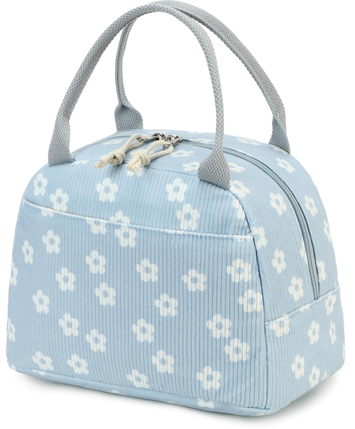 Bluboon bolsa de almuerzo corduroy frontal para llevar comida fresca todo el día.