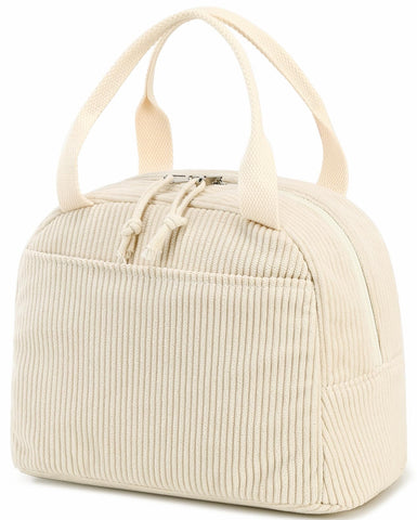 Bluboon bolsa de almuerzo corduroy gran capacidad mantiene tus comidas frescas