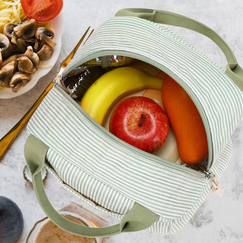 Bluboon bolsa de almuerzo de pana, diseño moderno y colores vibrantes