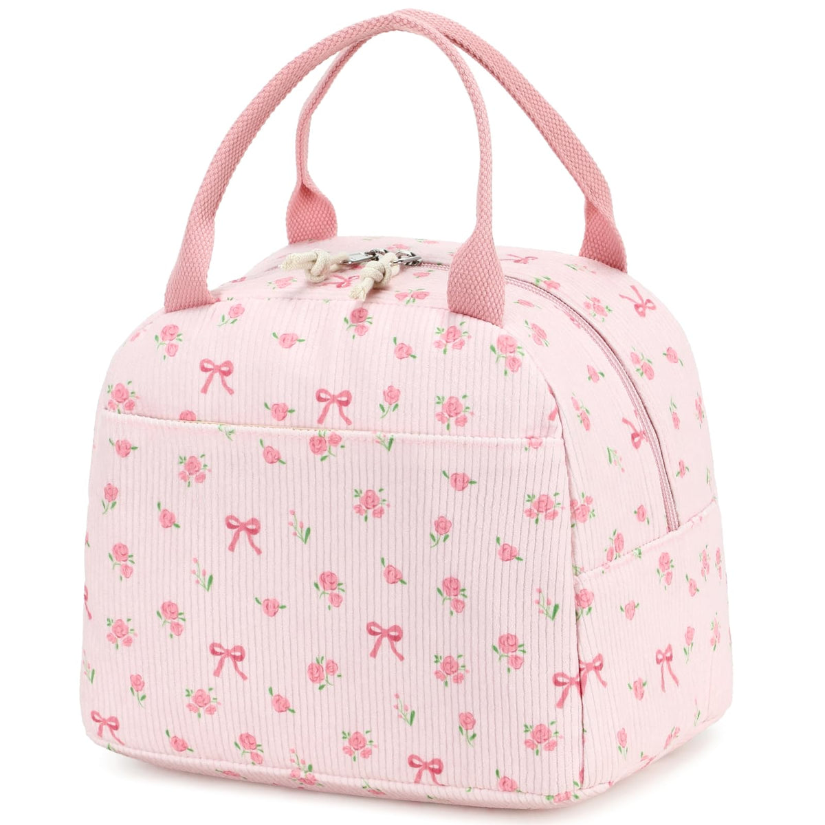 Bluboon bolsa de almuerzo con pana acanalada, diseño práctico para uso diario.