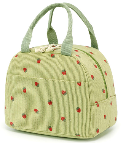 Bluboon bolsa de almuerzo de pana exterior para un look casual y práctico.