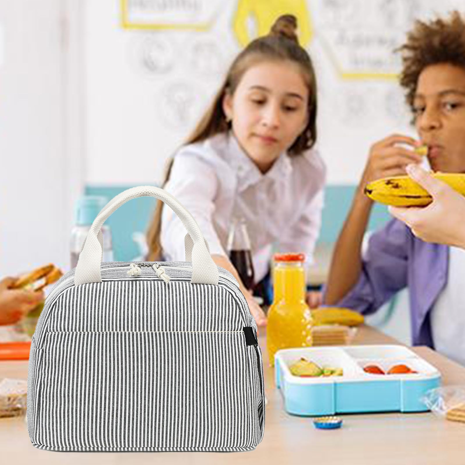 Bluboon: bolsa de almuerzo de pana con diseño moderno.