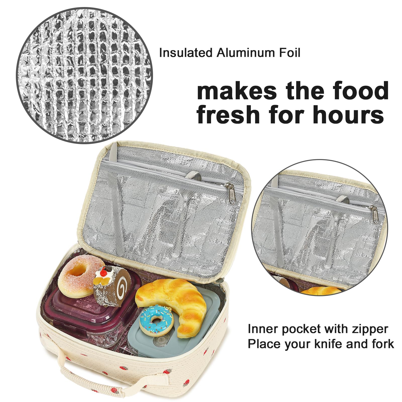 Bluboon bolso en uso en escuela, picnic o viaje corto.