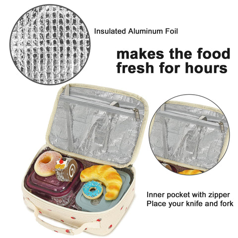 Bluboon bolso en uso en escuela, picnic o viaje corto.