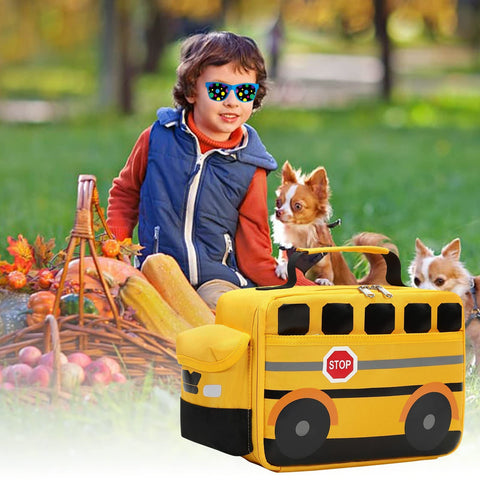 Bluboon lonchera aislada con asa reforzada para transporte cómodo.
