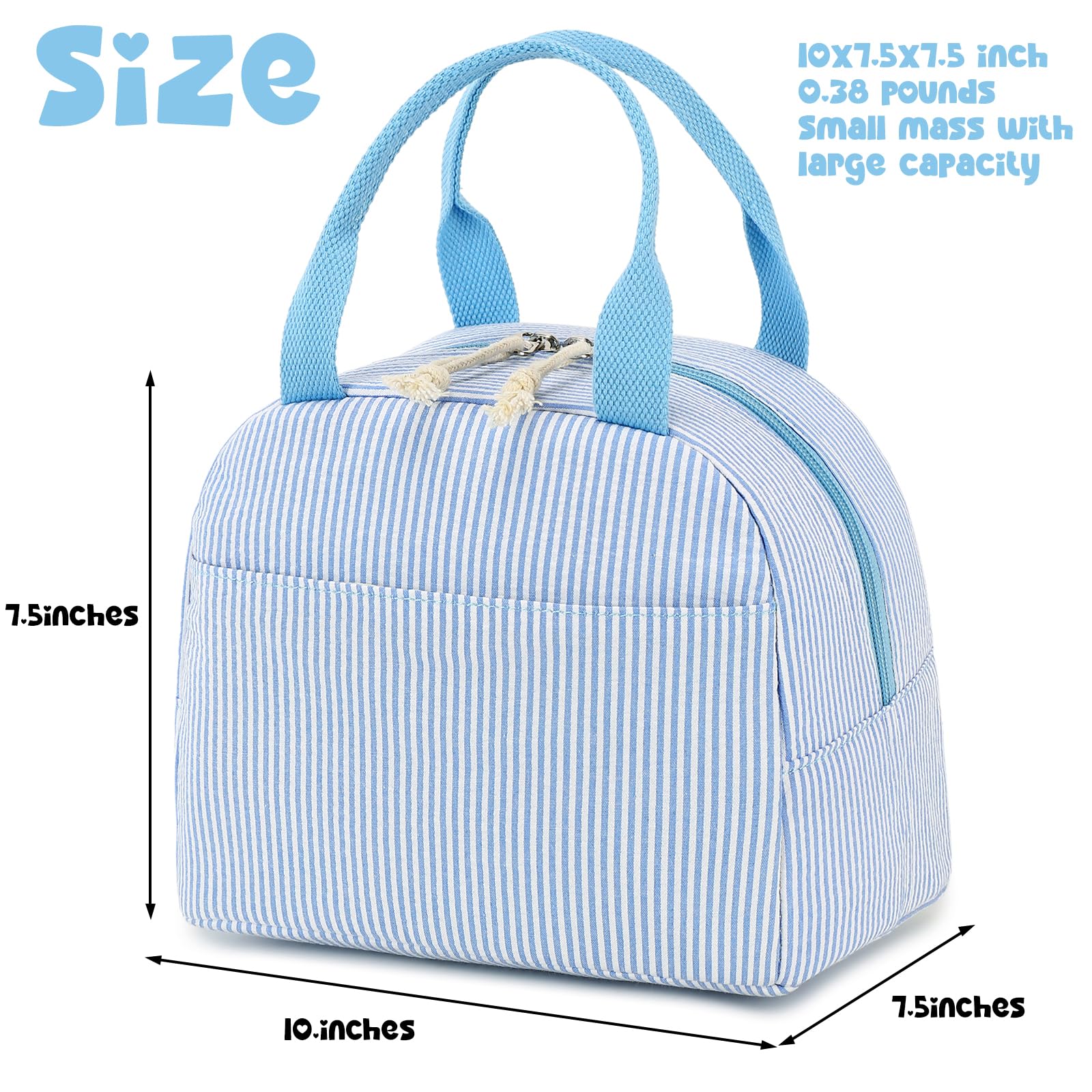 Bluboon lonchera capacidad grande: espacio para almuerzo completo.