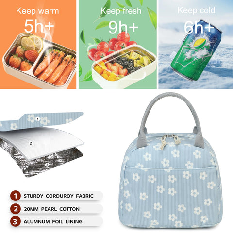 Bluboon lonchera portátil para adultos y niños, fomenta comidas sencillas y saludables.