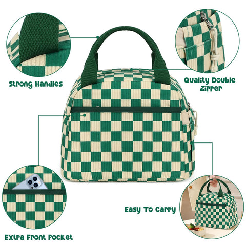 Bluboon Lunch Box bolsillo frontal grande facilita guardar llaves y teléfono