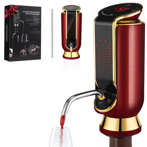 BLUBYEES aerador-vino-diseño-lujoso: servicio elegante para cenas y reuniones.