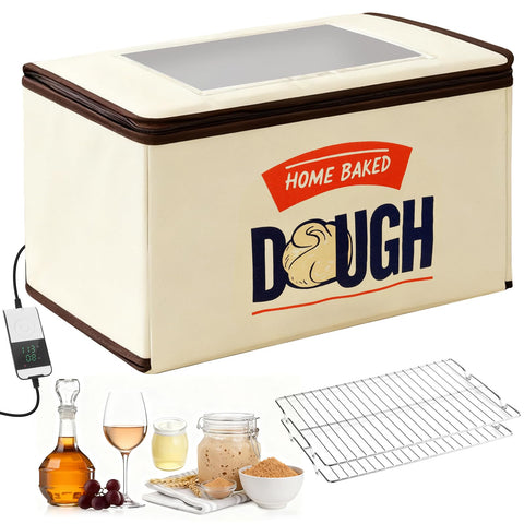 BLUBYEES caja fermentación pan amplia para dos hogazas, ideal para familias ocupadas