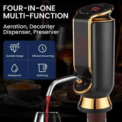 BLUBYEES decantador aerador vino, sabor más suave en segundos.