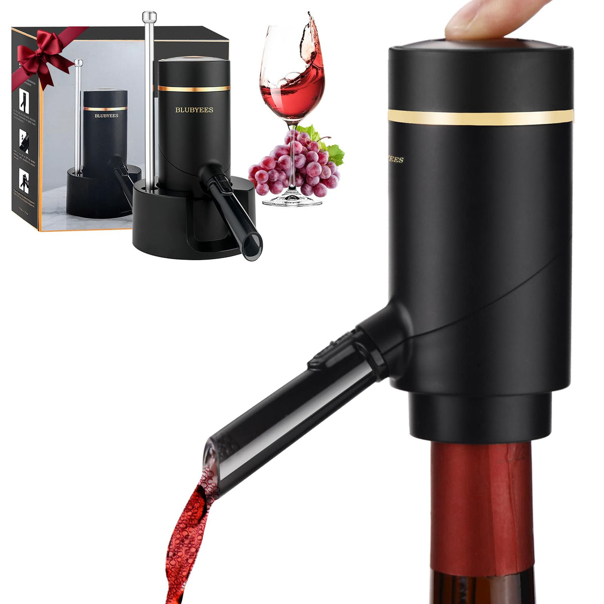 BLUBYEES dispensador automático de vino, servicio rápido en mesa.