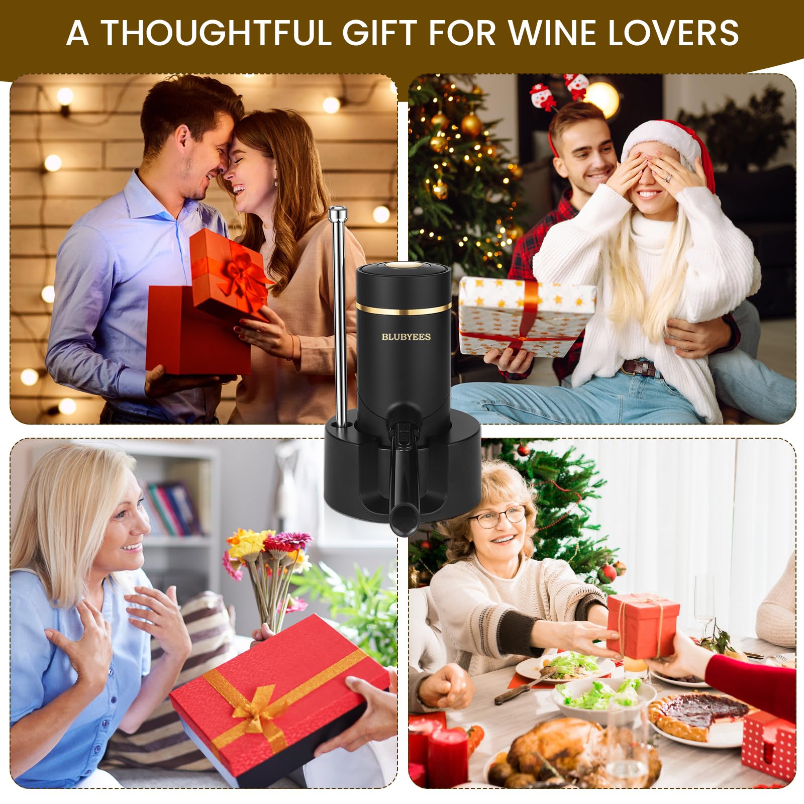 BLUBYEES embalaje-regalo elegante, regalo práctico para amantes del vino.