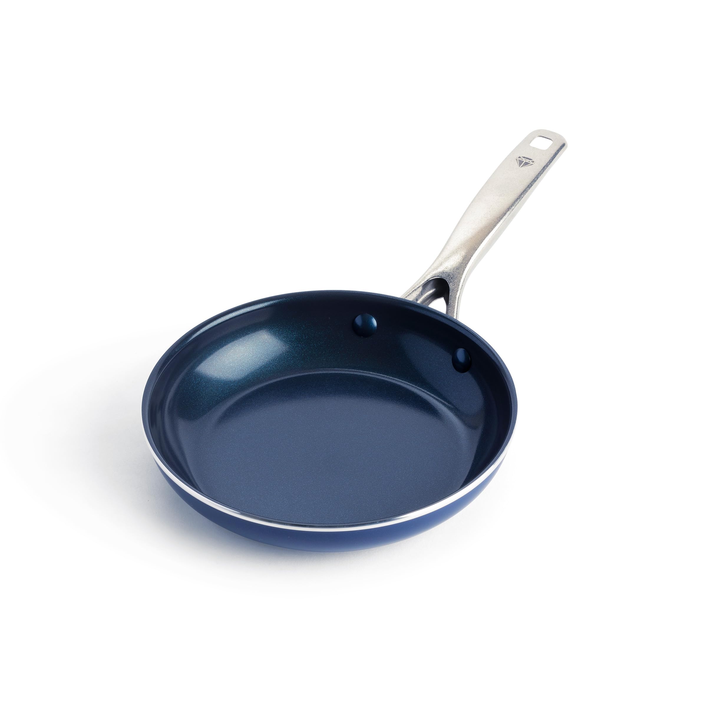 Blue Diamond vista frontal de la sartén 8" para cocinar con control