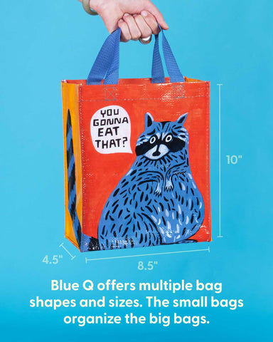 Blue Q bolsa reciclada 95% material reciclado para compras sostenibles