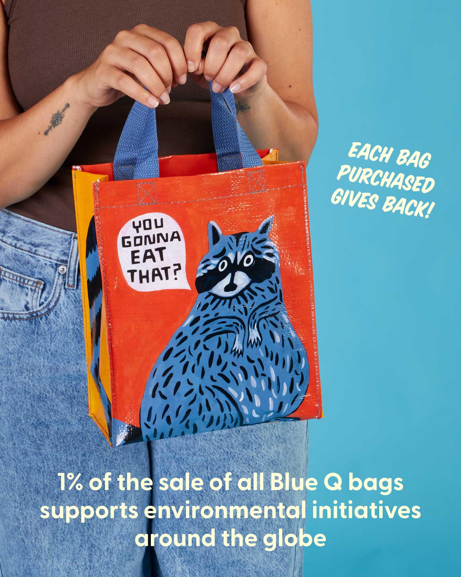Blue Q bolsa versátil para almuerzo y compras diarias