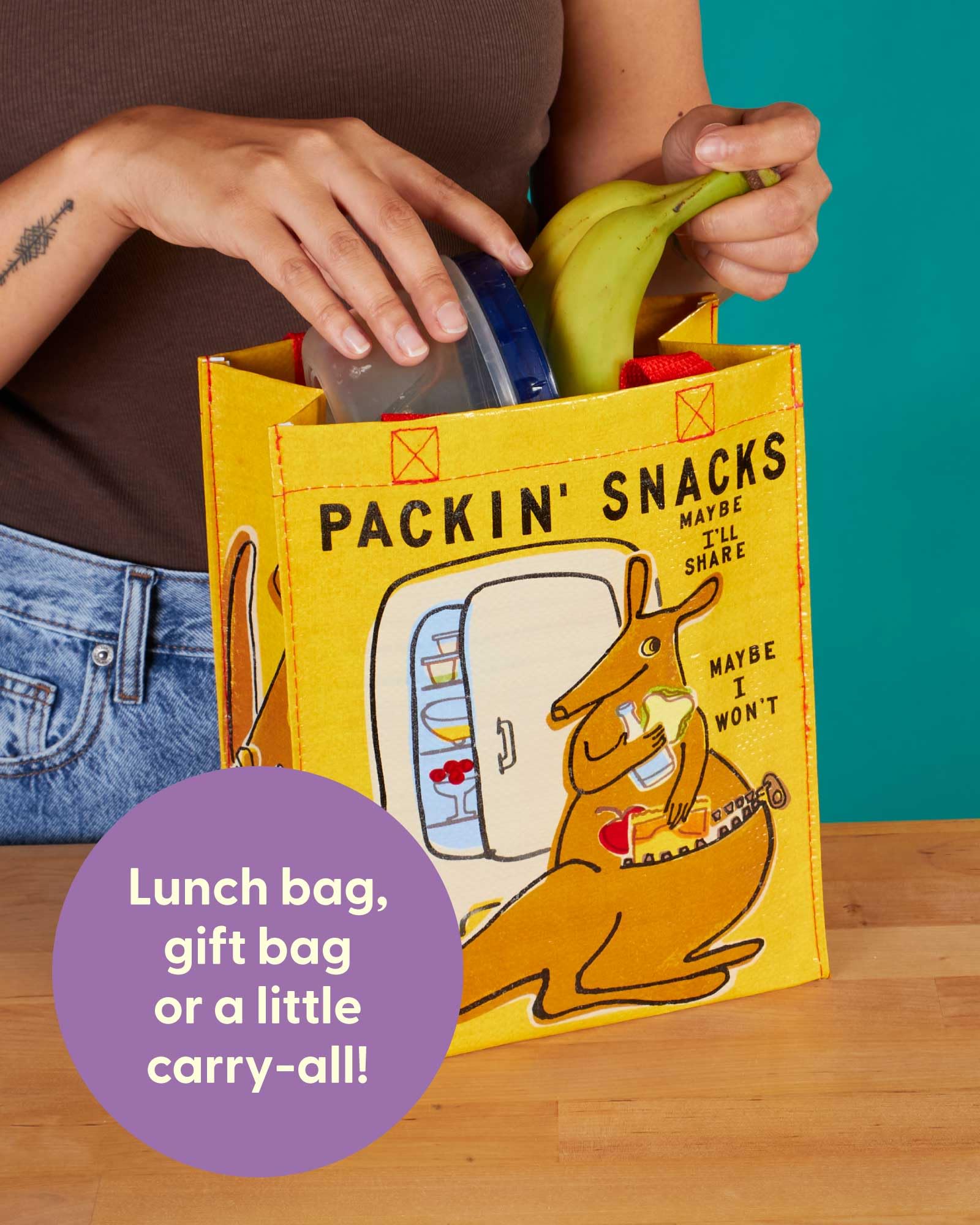 Blue Q Handy Tote, material reciclado 95% para uso responsable