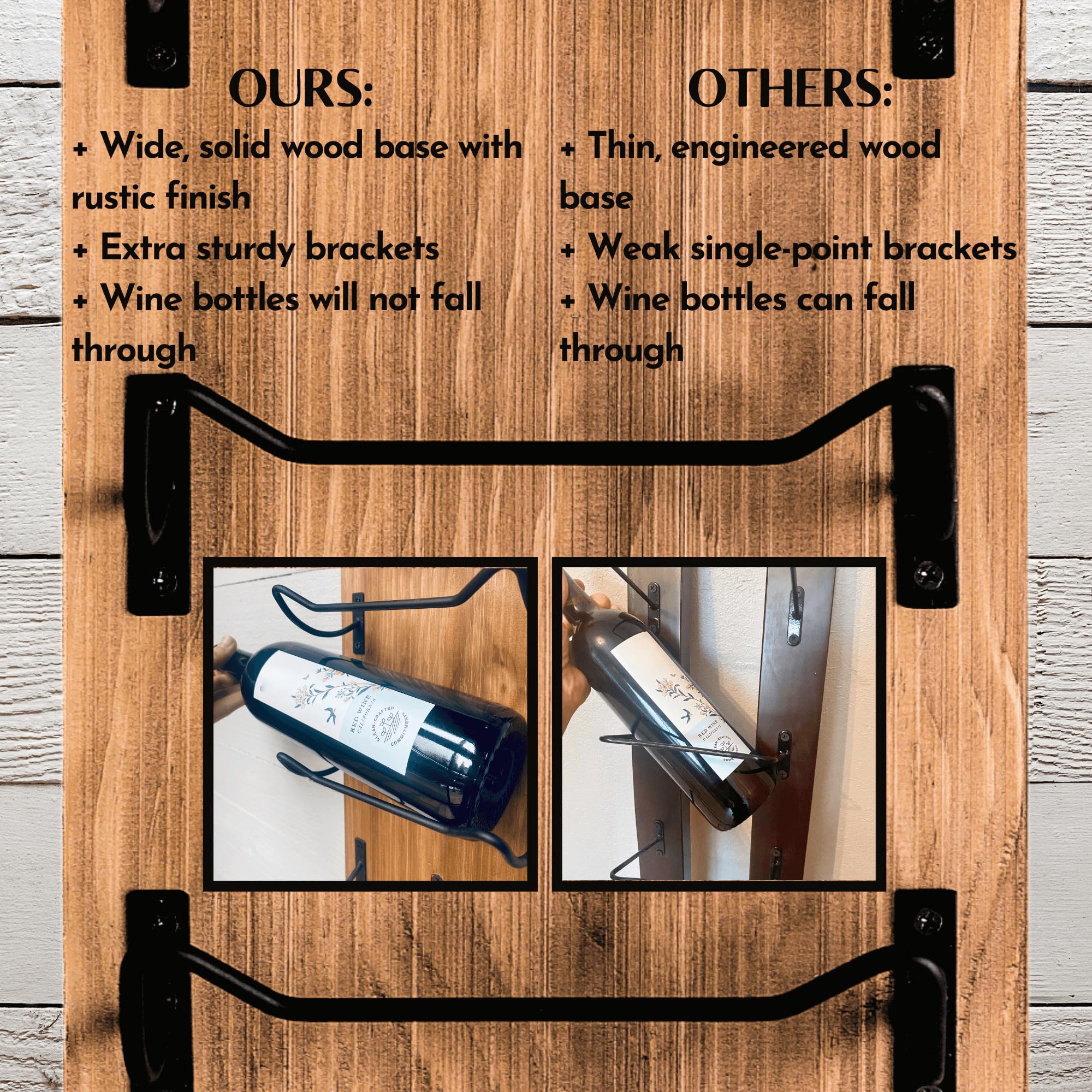 Blue River Goods botellas-750ml-ajuste: admite botellas estándar con facilidad.