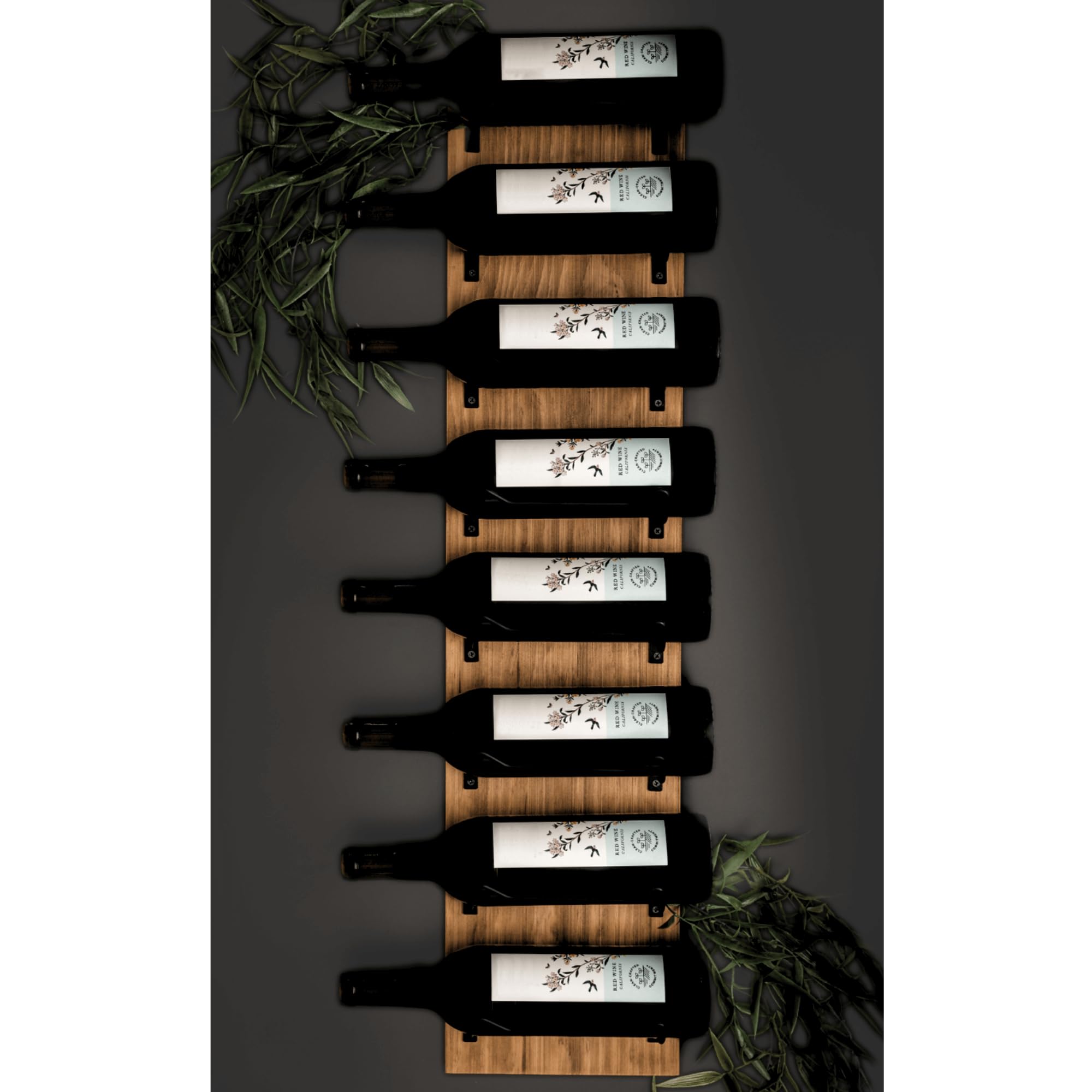 Blue River Goods soportes-metal-mate-pared: seguridad duradera para tus botellas.