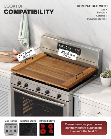 BLUEWEST cubierta-estufa-espacio-adicional ideal para cocinas pequeñas o RV.