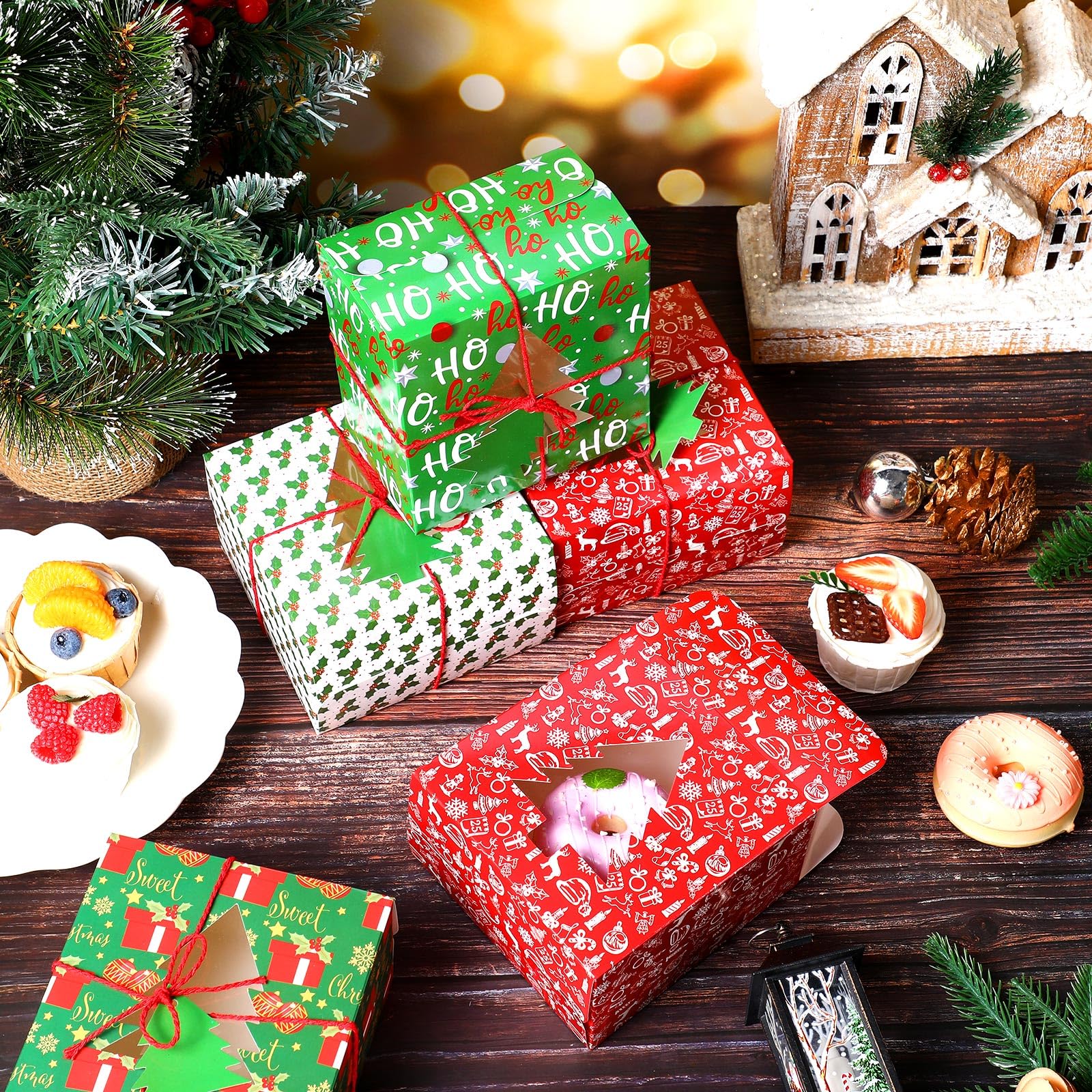 Presentación de dulces y regalos navideños con Blulu