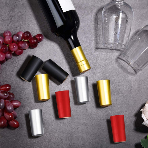 Uso doméstico de tapas Blulu para vino, cierre sencillo