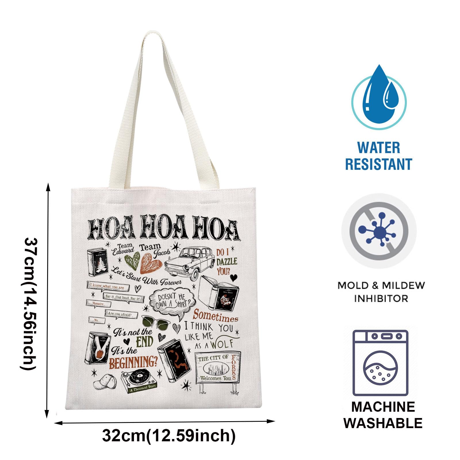 Bolsa Blupark Twilight Tote, detalle de textura de lona, duradera y suave al tacto.