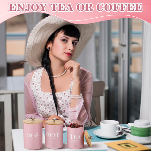 Blushtier lata rosa 12oz, diseño elegante para mostrador de cocina.