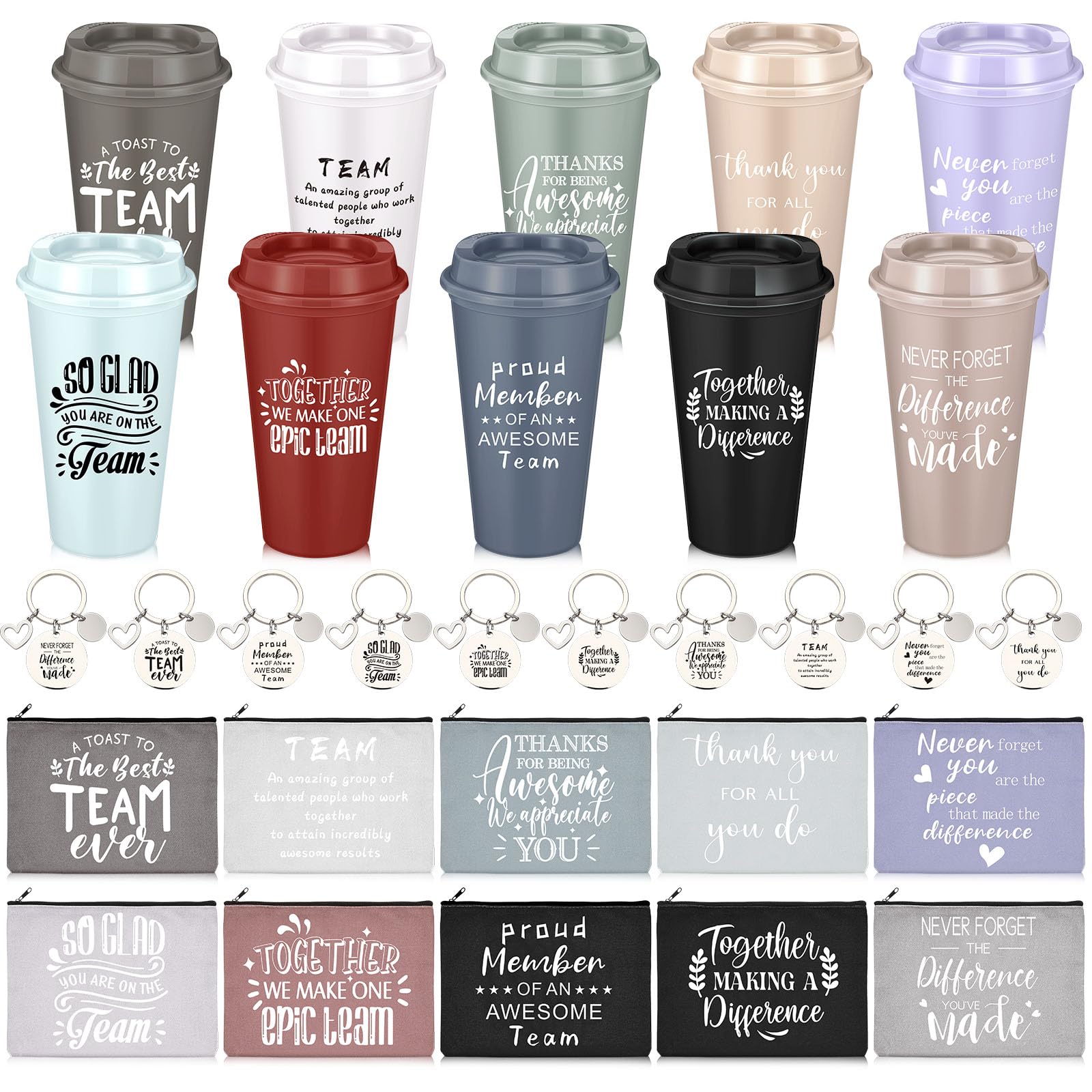 Blushtier tazas 16oz con tapa para bebidas diarias y gratitud.