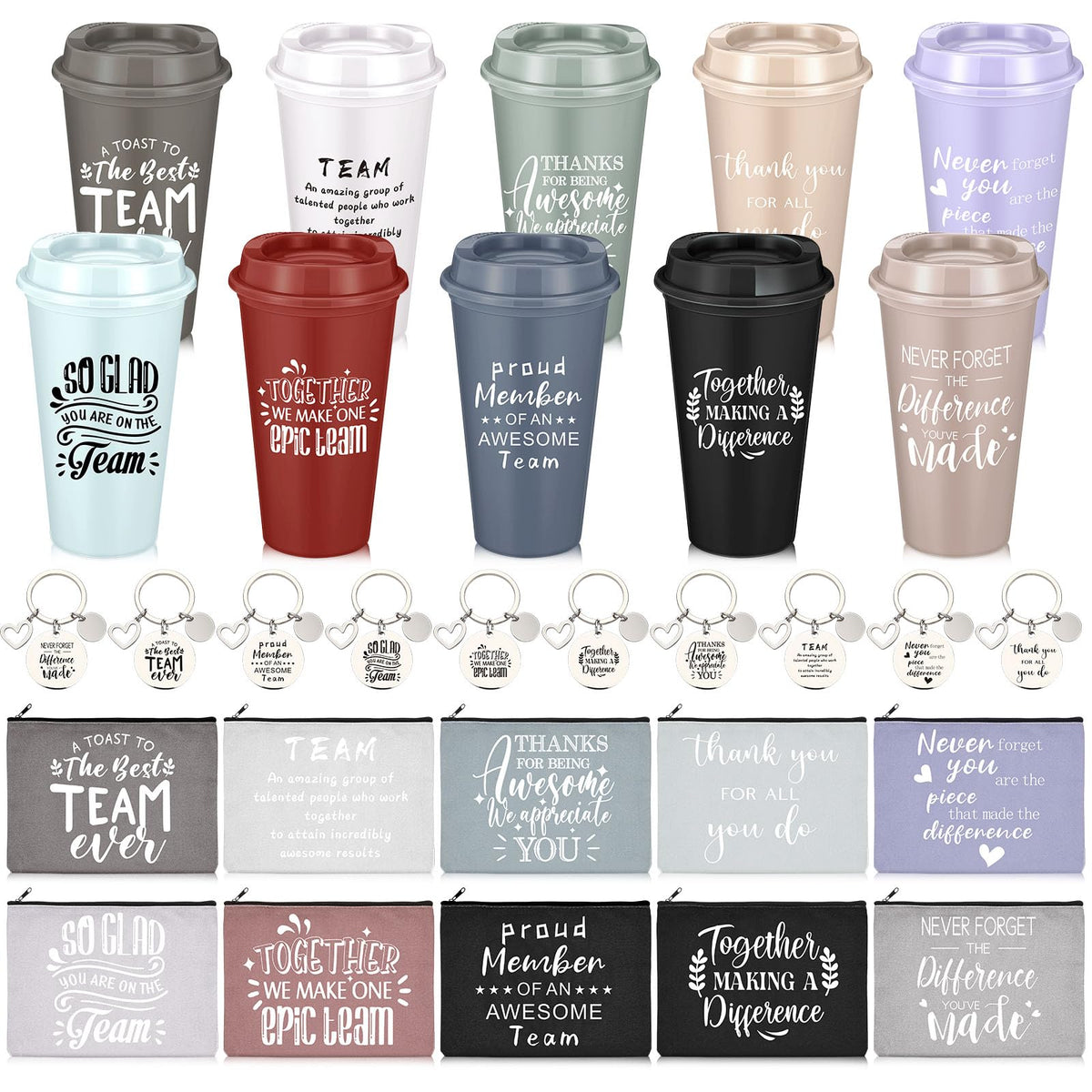 Blushtier tazas 16oz con tapa para bebidas diarias y gratitud.