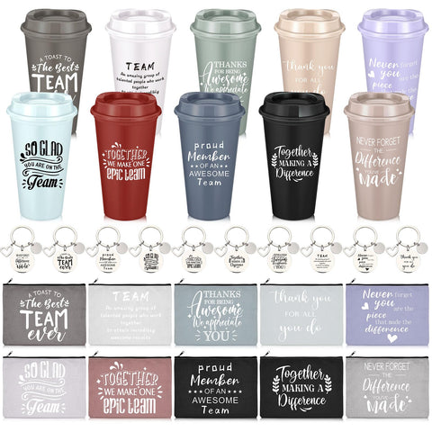 Blushtier tazas 16oz con tapa para bebidas diarias y gratitud.
