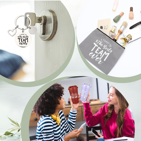 Blushtier tazas coloridas con mensajes positivos para oficinas.