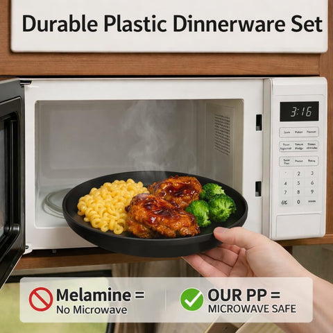 Blwan set cena camping 40 piezas cuencos 24 onzas: perfectos para cereal, sopa y guisos.