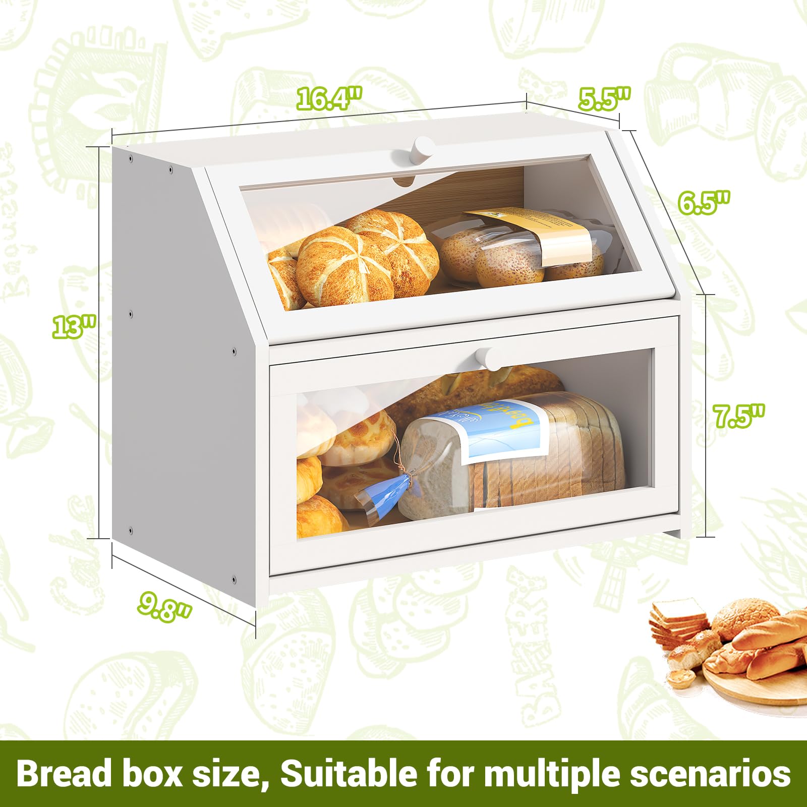 BMOSU Panera Farmhouse, dimensiones útiles para encimeras modernas
