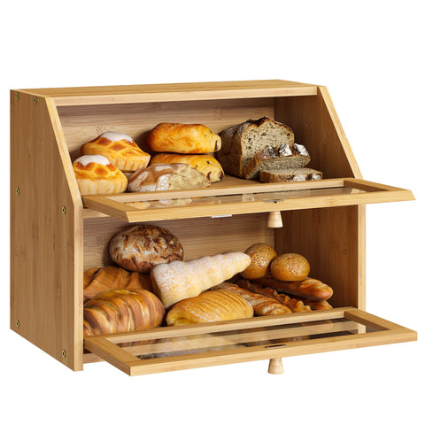 BMOSU caja pan usos multiples en cocina con dos niveles