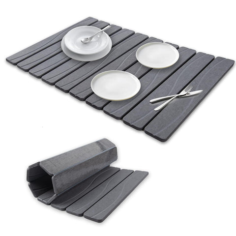 Bmrewax piedra de secado para cocina 24x16, amplia superficie para platos y utensilios