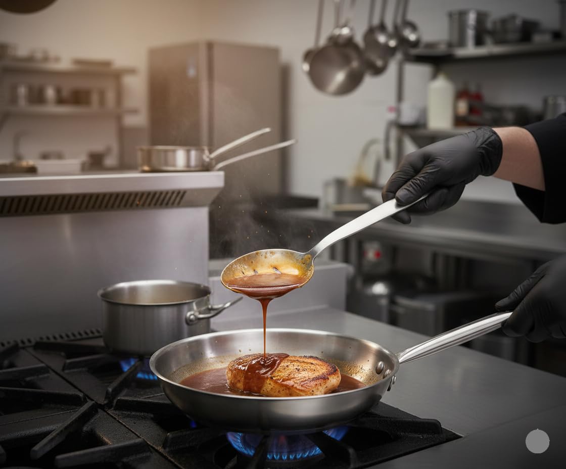 Cucharas Kunz de BNAZIND para bastear, mango cómodo