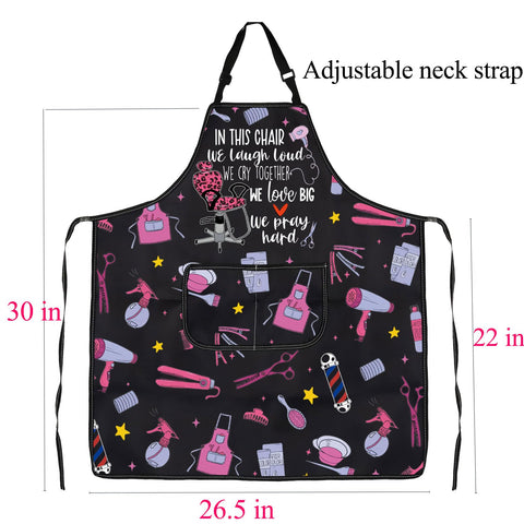 BNQL delantal ajustable con cuello y cintura para ajuste cómodo.