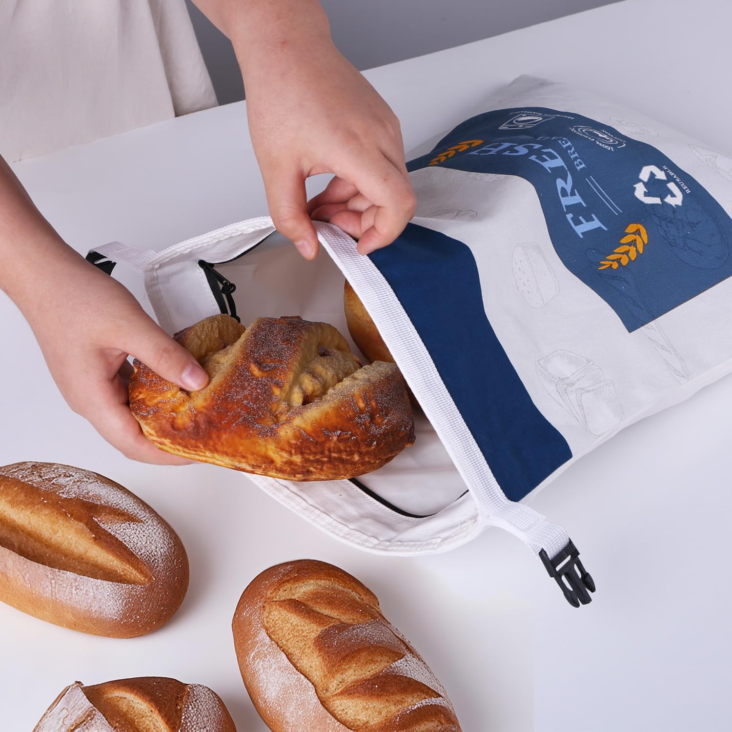 BNUNWISH bolsa pan sourdough transpirable con interior TPU para conservar sabor