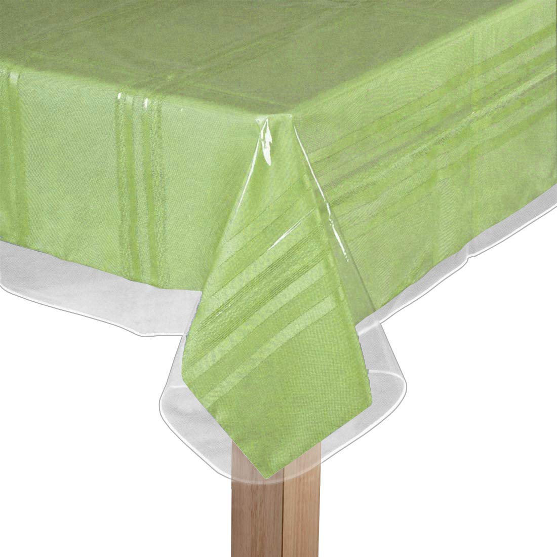 Mantel plástico transparente de BNYD, protege la mesa sin ocultar el diseño.