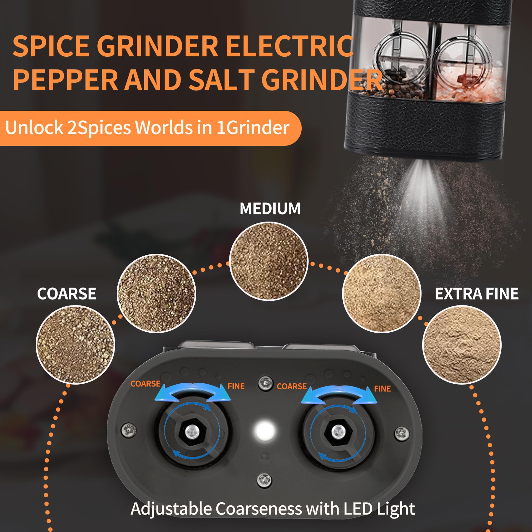 BoAn iluminación de precisión para moler en cocinas oscuras.