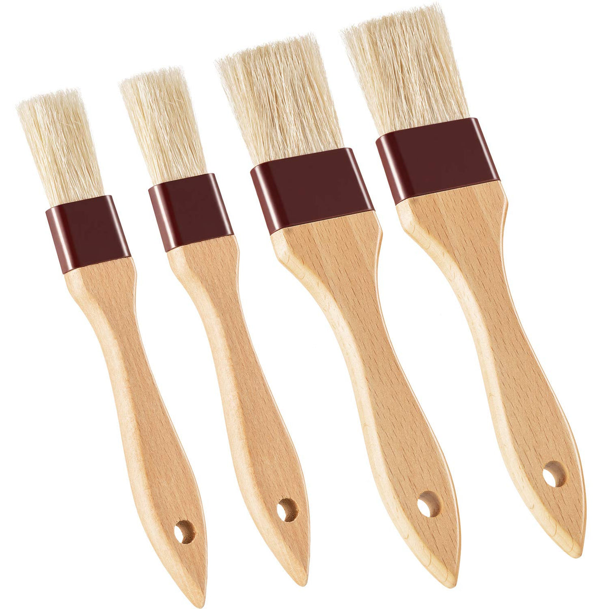 Boao brocha con cerdas naturales y mango de haya, ideal para untar mantequilla.