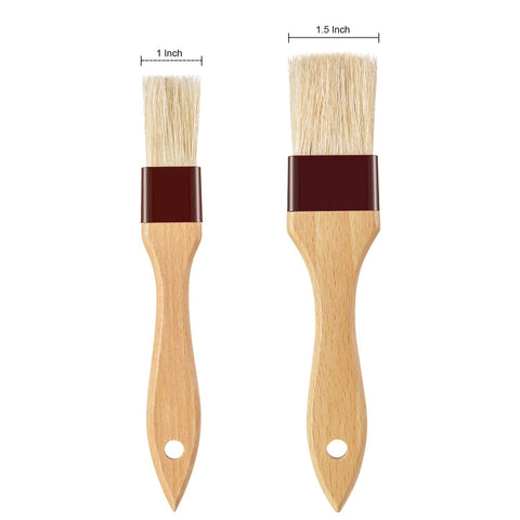 Boao brocha 1 pulgada, cerdas naturales para aplicar aceite de forma uniforme.