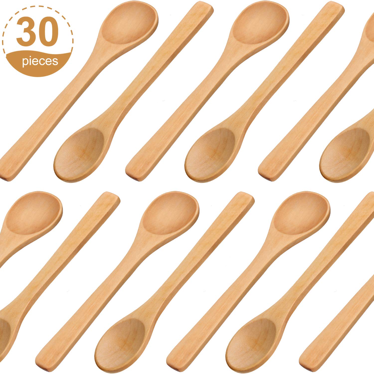 Boao cucharas de madera apilables, ahorro de espacio en cocina y servicio.