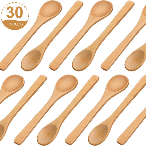 Boao cucharas de madera apilables, ahorro de espacio en cocina y servicio.